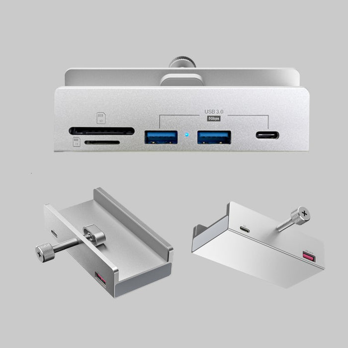 固定式 USBハブ 3.0×2+C+SD