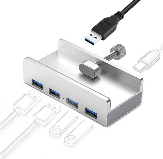 固定式 USBハブ 3.0×4