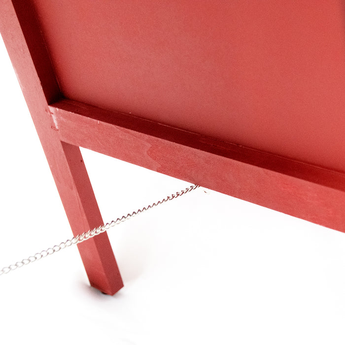 【送料無料】A型 ブラックボードL110 レッド チョーク専用