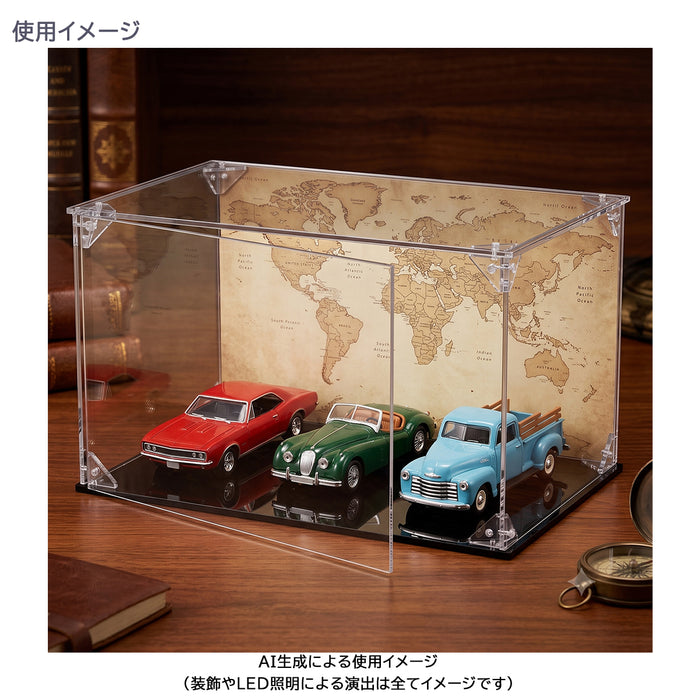 ディスプレイケース　黒底板 扉付き | K-DC-1002 フィギュアケース  アクリルケース