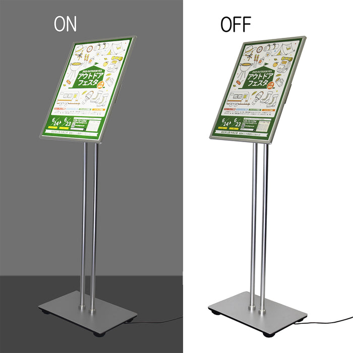 LED ポスタースタンド A3 電飾スタンド