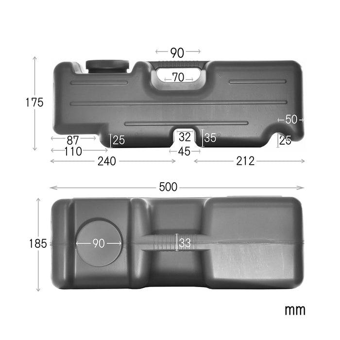 注水 ウエイト (大)　グレー 10kg バリストン