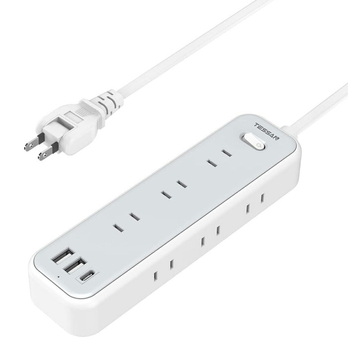 延長コード 2m 電源タップ AC 9口 USB-A 2口 USB-C 1口 TS-709C TESSAN