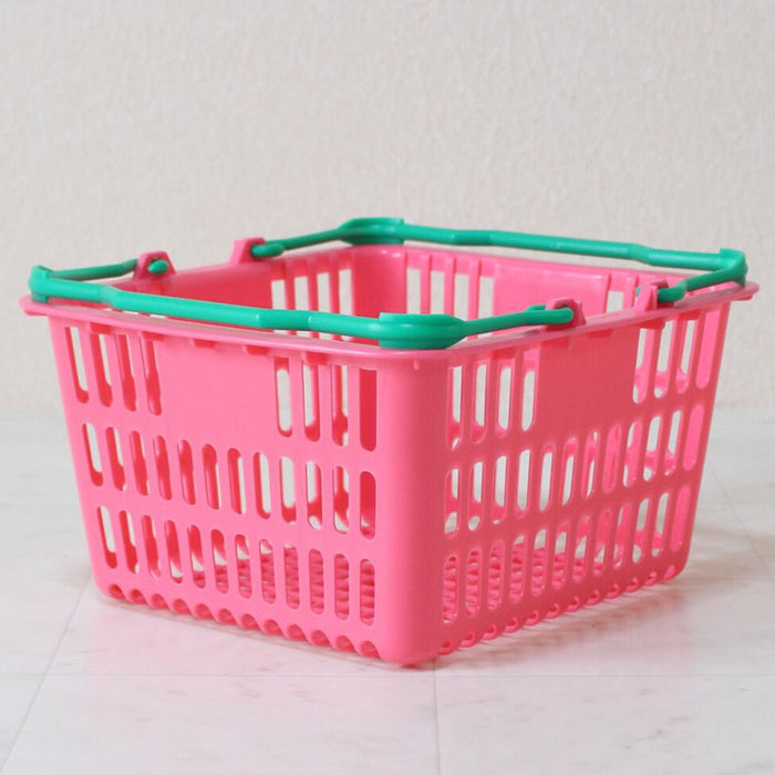 ショッピングバスケット ミニ 買い物カゴ SL-1　(ピンク/ブルー) (5個/20個)