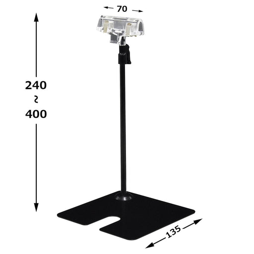 ＰＯＰスタンドクリップ　Ｈ２００　黒　コーナー